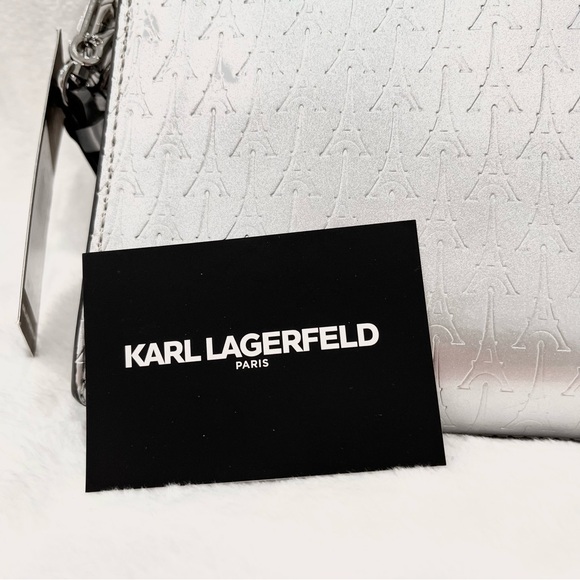 karl lagerfeld silver crossbody bag NWT - Picture 11 of 12